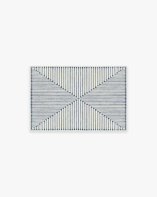 Inkdrop Slate Blue Rug by Jonathan Adler - 60x90 - Machine Washable Area Rug - Kid & Pet Friendly - Indoor Rugs - Ruggable - image 1