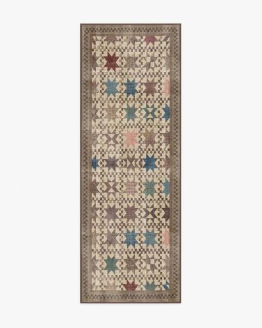 Calloway Brown Multicolour Rug - 75x215 - Machine Washable Area Rug - Kid & Pet Friendly - Indoor Rugs - Ruggable - image 1