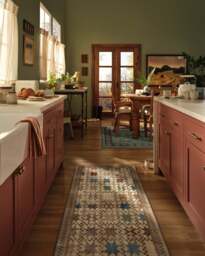 Calloway Brown Multicolour Rug - 75x215 - Machine Washable Area Rug - Kid & Pet Friendly - Indoor Rugs - Ruggable - thumbnail 2