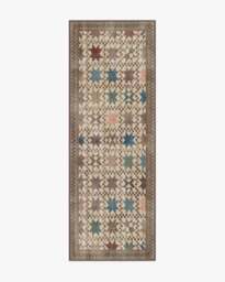 Calloway Brown Multicolour Rug - 75x215 - Machine Washable Area Rug - Kid & Pet Friendly - Indoor Rugs - Ruggable - thumbnail 1