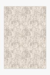 Watercolour Herringbone Cream Rug Neutral - 185x275 - Machine Washable Area Rug - Kid & Pet Friendly - Indoor Rugs - Ruggable - thumbnail 1