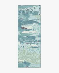 Gaia Blue Rug - 75x215 - Machine Washable Area Rug - Kid & Pet Friendly - Indoor Rugs - Ruggable - thumbnail 1