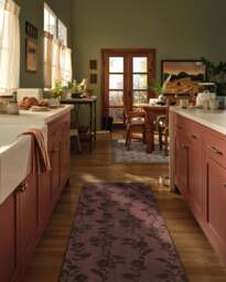Mabel Rose Rug Pink - 75x215 - Machine Washable Area Rug - Kid & Pet Friendly - Indoor Rugs - Ruggable - thumbnail 2
