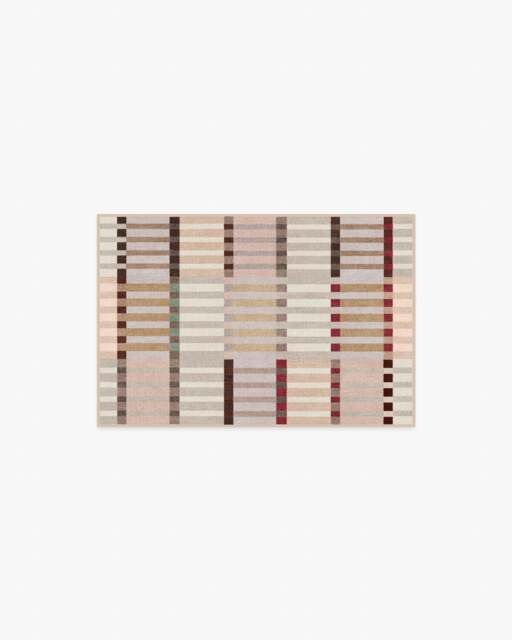 Quincy Natural Multicolour Flatwoven Rug - 60x90 - Machine Washable Area Rug - Kid & Pet Friendly - Indoor Rugs - Ruggable - image 1