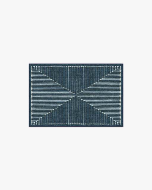 Inkdrop Lapis Blue Rug by Jonathan Adler - 60x90 - Machine Washable Area Rug - Kid & Pet Friendly - Indoor Rugs - Ruggable - image 1