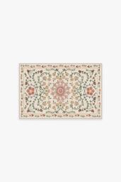 Suzani Coral Rug - 60x90 - Machine Washable Area Rug - Kid & Pet Friendly - Indoor Rugs - Ruggable - thumbnail 1