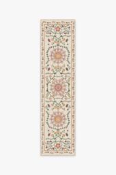 Suzani Coral Rug - 60x90 - Machine Washable Area Rug - Kid & Pet Friendly - Indoor Rugs - Ruggable - thumbnail 2