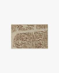 Tessra Bronze & Cream Rug Brown - 60x90 - Machine Washable Area Rug - Kid & Pet Friendly - Indoor Rugs - Ruggable - thumbnail 1