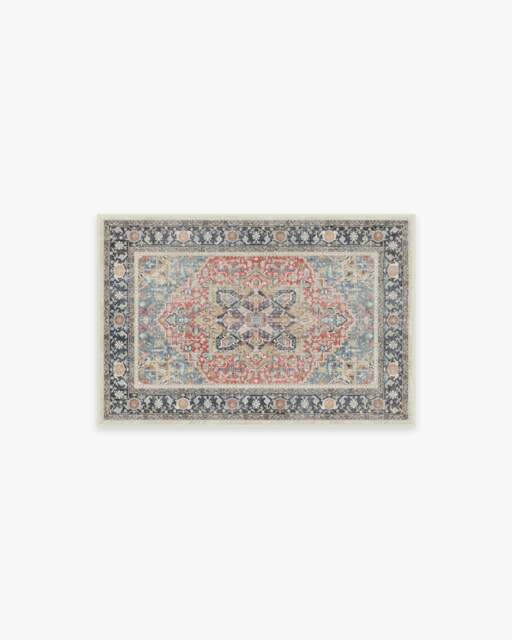 Kamran Cayenne Red Rug - 60x90 - Machine Washable Area Rug - Kid & Pet Friendly - Indoor Rugs - Ruggable - image 1