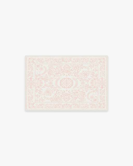 Delphina Powder Pink Flatwoven Rug - 60x90 - Machine Washable Area Rug - Kid & Pet Friendly - Indoor Rugs - Ruggable - image 1