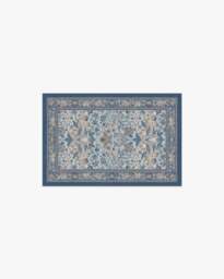 Strawberry Thief Indigo & Ivory Flatwoven Rug by Morris & Co. - 60x90 - Machine Washable Area Rug - Kid & Pet Friendly - Indoor Rugs - Ruggable - thumbnail 1