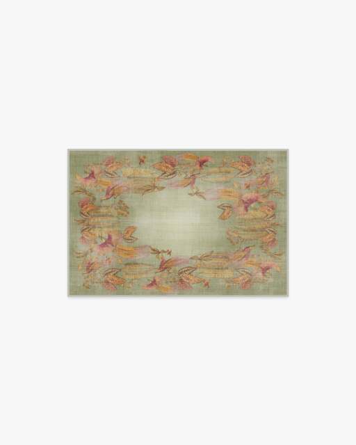 Bird of Paradise Silver Fern Rug by Sanderson - 60x90 - Machine Washable Area Rug - Kid & Pet Friendly - Indoor Rugs - Ruggable - image 1