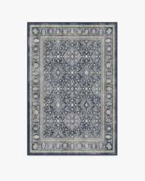 Alessia Dusk Blue Flatwoven Rug - 120x185 - Machine Washable Area Rug - Kid & Pet Friendly - Indoor Rugs - Ruggable - thumbnail 1