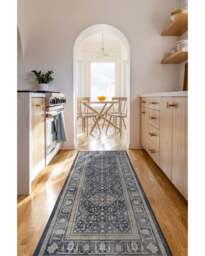 Alessia Dusk Blue Flatwoven Rug - 120x185 - Machine Washable Area Rug - Kid & Pet Friendly - Indoor Rugs - Ruggable - thumbnail 2