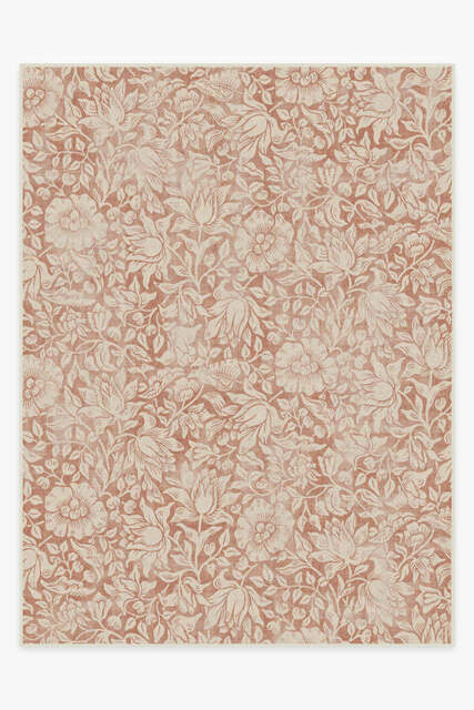 Mallow Rust Flatwoven Rug by Morris & Co. Orange - 275x365 - Machine Washable Area Rug - Kid & Pet Friendly - Indoor Rugs - Ruggable - image 1