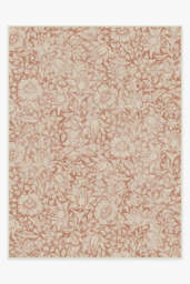 Mallow Rust Flatwoven Rug by Morris & Co. Orange - 275x365 - Machine Washable Area Rug - Kid & Pet Friendly - Indoor Rugs - Ruggable - thumbnail 1