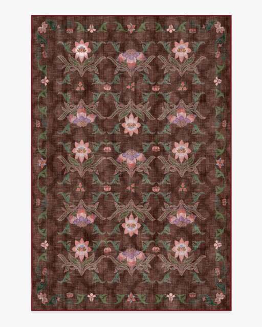 Avni Brown Multicolour Rug - 185x275 - Machine Washable Area Rug - Kid & Pet Friendly - Indoor Rugs - Ruggable - image 1