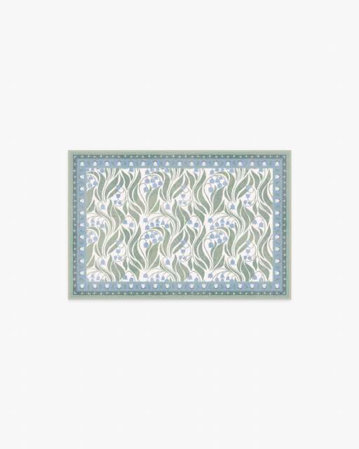 Lila Ivory & Soft Blue Rug - 60x90 - Machine Washable Area Rug - Kid & Pet Friendly - Indoor Rugs - Ruggable - image 1