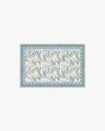 Lila Ivory & Soft Blue Rug - 60x90 - Machine Washable Area Rug - Kid & Pet Friendly - Indoor Rugs - Ruggable - thumbnail 1
