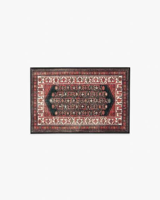 Sevilla Crimson Rug - 60x90 - Machine Washable Area Rug - Kid & Pet Friendly - Indoor Rugs - Ruggable - image 1