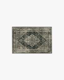 Santiago Soft Black Rug - 60x90 - Machine Washable Area Rug - Kid & Pet Friendly - Indoor Rugs - Ruggable - thumbnail 1