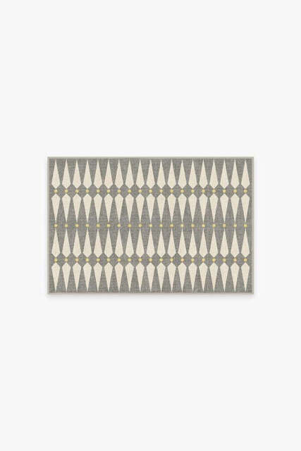 Carnaby Shadow Del Sol Flatwoven Rug by Jonathan Adler Grey - 60x90 - Machine Washable Area Rug - Kid & Pet Friendly - Indoor Rugs - Ruggable - image 1