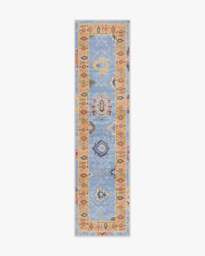 Mehr Soft Blue & Yellow Outdoor Rug - 75x305 - Machine Washable Area Rug - Kid & Pet Friendly - Outdoor Rugs - Ruggable - thumbnail 1