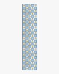 Cottage Trellis Blue Flatwoven Rug - 60x90 - Machine Washable Area Rug - Kid & Pet Friendly - Indoor Rugs - Ruggable - thumbnail 2