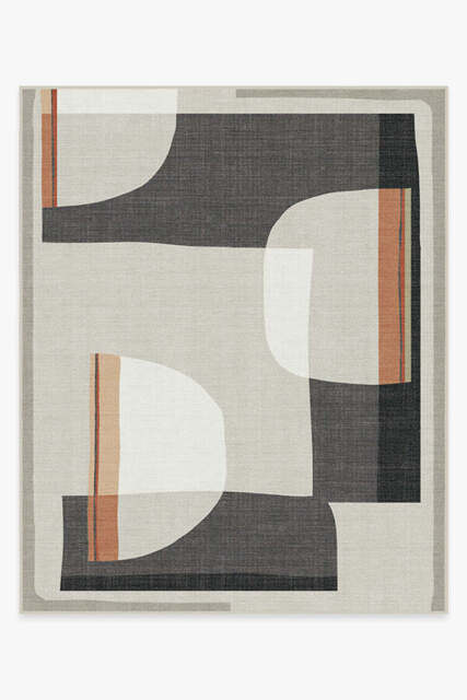 Olena Charcoal Outdoor Rug - 245x305 - Machine Washable Area Rug - Kid & Pet Friendly - Outdoor Rugs - Ruggable - image 1
