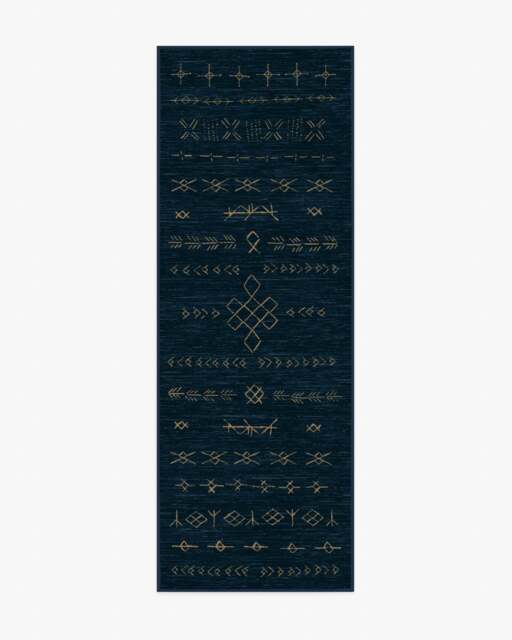 Astrid Navy Rug - 75x215 - Machine Washable Area Rug - Kid & Pet Friendly - Indoor Rugs - Ruggable - image 1