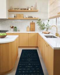 Astrid Navy Rug - 75x215 - Machine Washable Area Rug - Kid & Pet Friendly - Indoor Rugs - Ruggable - thumbnail 2