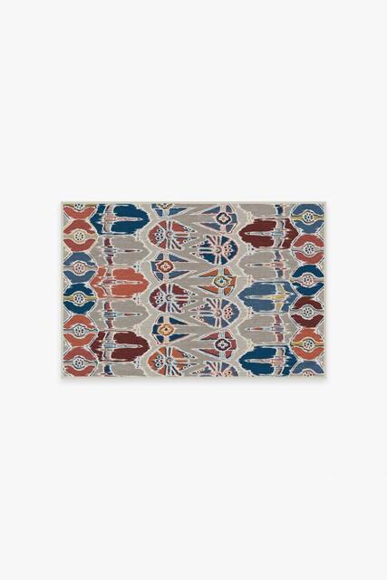 Corellian Ikat Polychrome Flatwoven Rug - 60x90 - Machine Washable Area Rug - Kid & Pet Friendly - Indoor Rugs - Ruggable - image 1