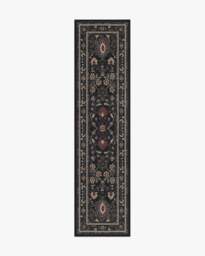 Calabria Black Multicolour Rug - 75x305 - Machine Washable Area Rug - Kid & Pet Friendly - Indoor Rugs - Ruggable