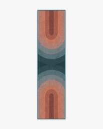 Absida Teal Rug - 185 Round - Machine Washable Area Rug - Kid & Pet Friendly - Indoor Rugs - Ruggable - thumbnail 2