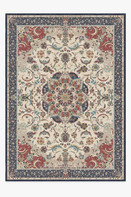 Sima Royal Blue Flatwoven Rug - 305x425 - Machine Washable Area Rug - Kid & Pet Friendly - Indoor Rugs - Ruggable - image 1