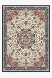 Sima Royal Blue Flatwoven Rug - 305x425 - Machine Washable Area Rug - Kid & Pet Friendly - Indoor Rugs - Ruggable - thumbnail 1