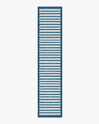 Elin Stripe Indigo Rug by goop - 60x90 - Machine Washable Area Rug - Kid & Pet Friendly - Indoor Rugs - Ruggable - thumbnail 2