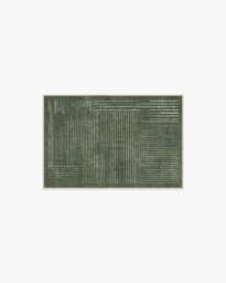 Linear Oasis Green Flatwoven Rug - 60x90 - Machine Washable Area Rug - Kid & Pet Friendly - Indoor Rugs - Ruggable - thumbnail 1
