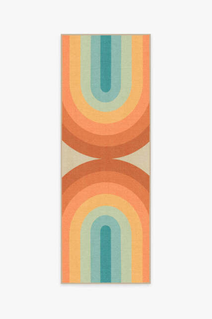 Absida Outdoor Rug Orange - 75x215 - Machine Washable Area Rug - Kid & Pet Friendly - Indoor Rugs - Ruggable - image 1