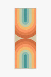 Absida Outdoor Rug Orange - 75x215 - Machine Washable Area Rug - Kid & Pet Friendly - Indoor Rugs - Ruggable - thumbnail 1