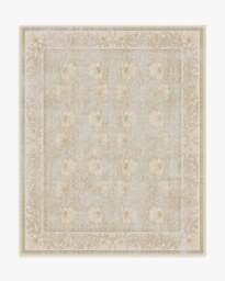 Pimpernel Vintage Blush Flatwoven Rug by Morris & Co. Beige - 245x305 - Machine Washable Area Rug - Kid & Pet Friendly - Indoor Rugs - Ruggable - thumbnail 1