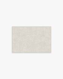 Crosshatch Beige Ivory Rug - 60x90 - Machine Washable Area Rug - Kid & Pet Friendly - Indoor Rugs - Ruggable - thumbnail 1