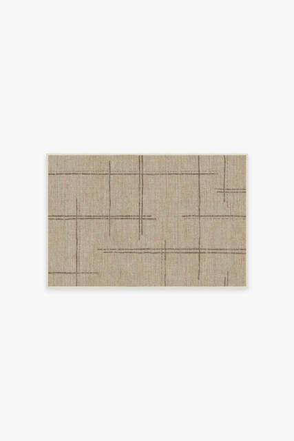 Stellan Latte Brown Flatwoven Rug - 60x90 - Machine Washable Area Rug - Kid & Pet Friendly - Indoor Rugs - Ruggable - image 1