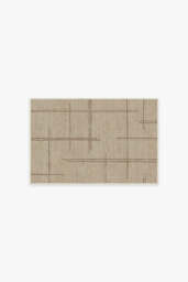 Stellan Latte Brown Flatwoven Rug - 60x90 - Machine Washable Area Rug - Kid & Pet Friendly - Indoor Rugs - Ruggable - thumbnail 1