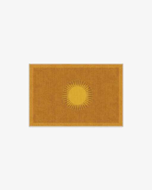 Helios Gold Flatwoven Rug by Matthew Williamson - 60x90 - Machine Washable Area Rug - Kid & Pet Friendly - Indoor Rugs - Ruggable - image 1