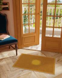 Helios Gold Flatwoven Rug by Matthew Williamson - 60x90 - Machine Washable Area Rug - Kid & Pet Friendly - Indoor Rugs - Ruggable - thumbnail 2