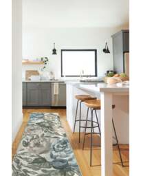 Camellia Jade Flatwoven Rug - 60x90 - Machine Washable Area Rug - Kid & Pet Friendly - Indoor Rugs - Ruggable - thumbnail 2