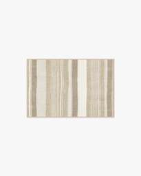 Naia Neutral Flatwoven Rug - 60x90 - Machine Washable Area Rug - Kid & Pet Friendly - Indoor Rugs - Ruggable - thumbnail 1