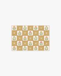Cottage Trellis Ochre Flatwoven Rug Yellow - 60x90 - Machine Washable Area Rug - Kid & Pet Friendly - Indoor Rugs - Ruggable - thumbnail 1