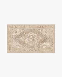 Santiago Grey & Hazel Rug - 90x150 - Machine Washable Area Rug - Kid & Pet Friendly - Indoor Rugs - Ruggable - thumbnail 1